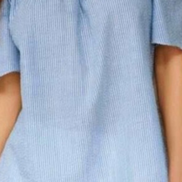 🎉HP🎉Sexy striped off  Shoulder Ruffle top - Picture 5 of 7